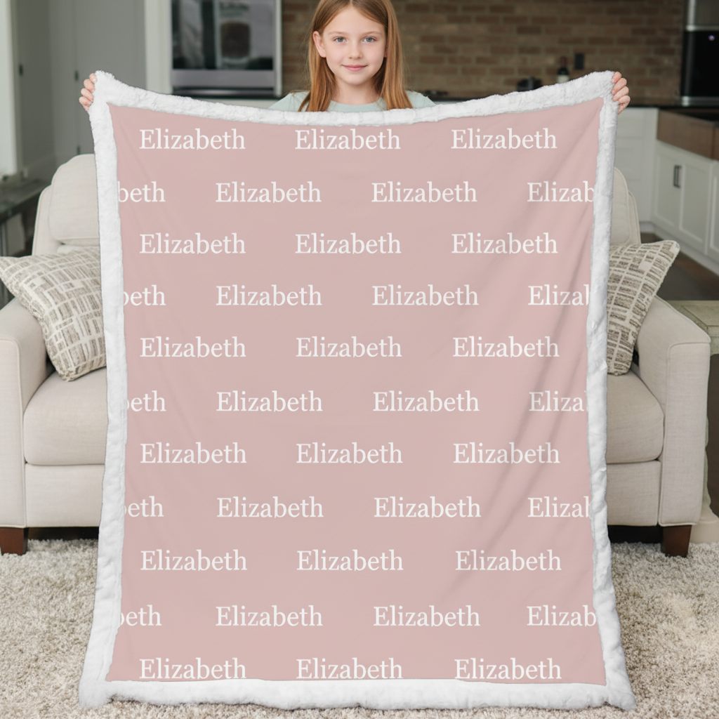 Personalized Name Blanket – Custom Minky Throw for Boys and Girls