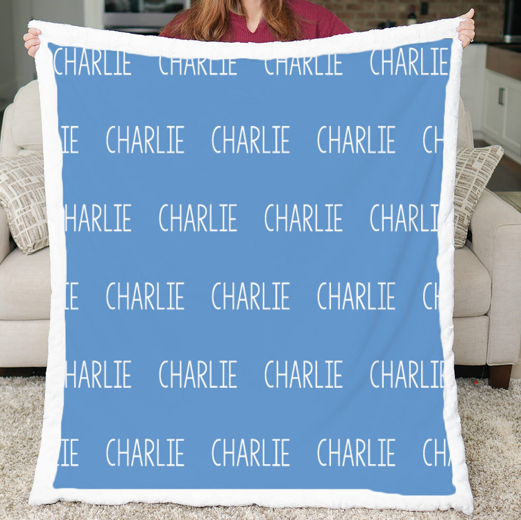 Personalized Name Blanket – Custom Minky Throw for Boys and Girls