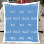 Personalized Name Blanket – Custom Minky Throw for Boys and Girls