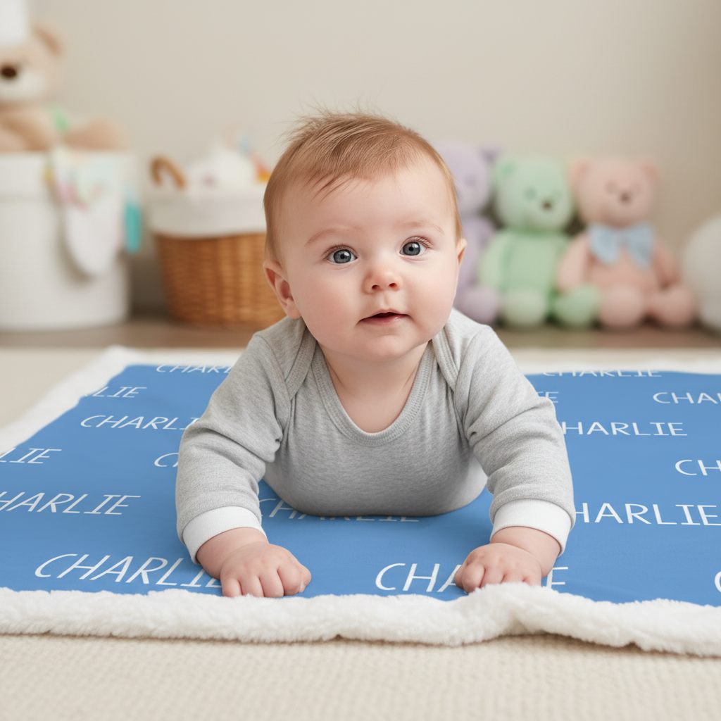 Personalized Name Blanket – Custom Minky Throw for Boys and Girls
