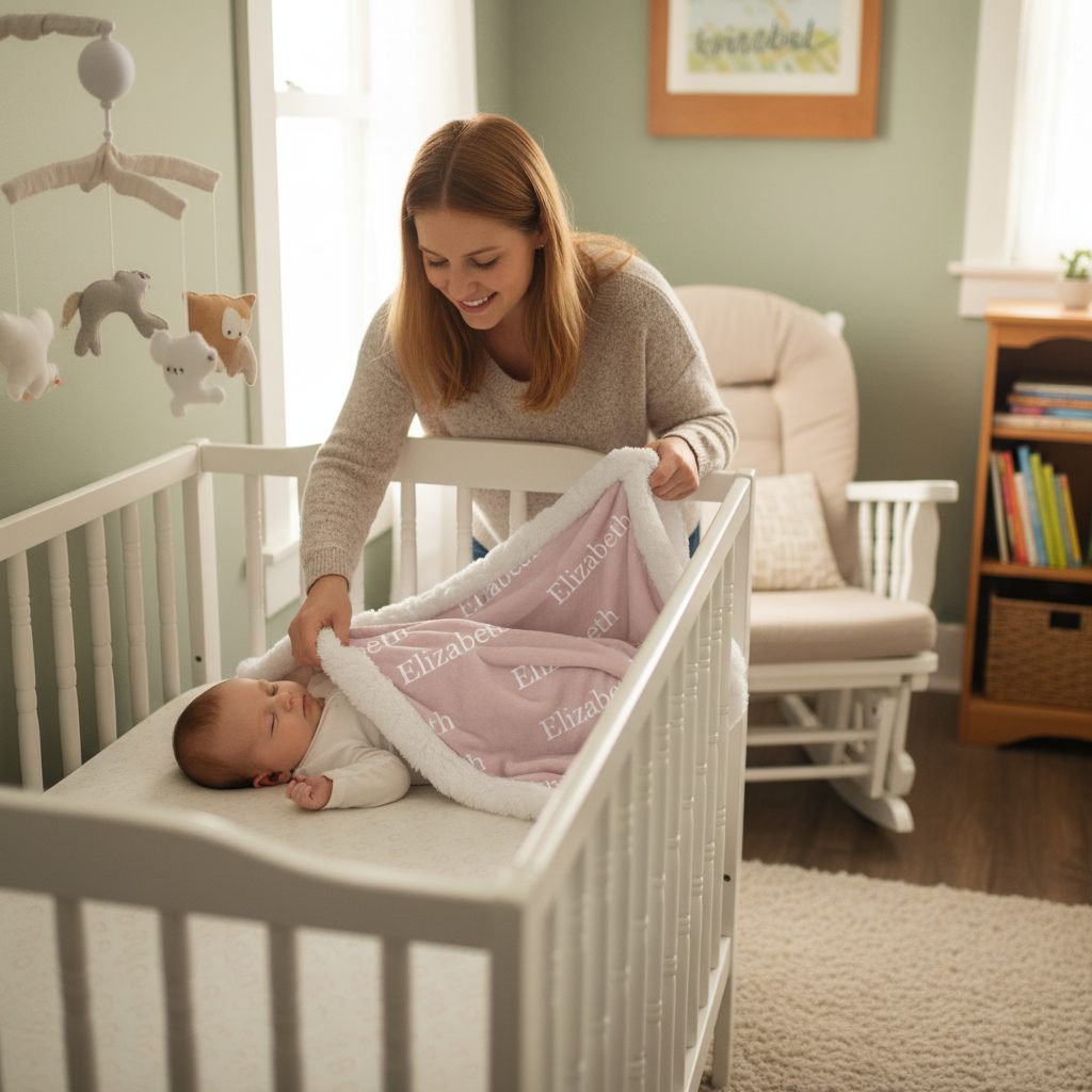 Personalized Name Blanket – Custom Minky Throw for Boys and Girls