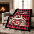 Christmas Movie Watching Blanket – Cozy Buffalo Plaid Holiday Throw