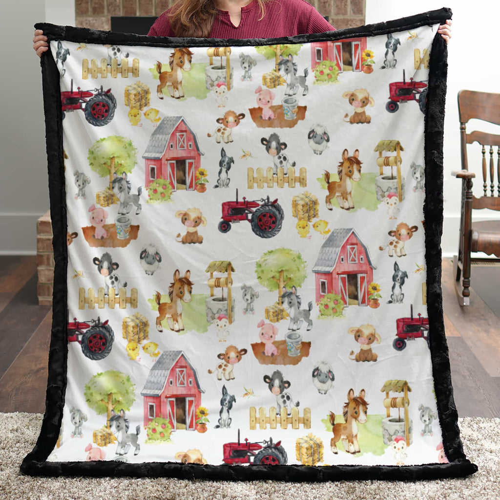 Barnyard Farm Baby Blanket