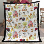 Barnyard Farm Baby Blanket