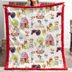 Barnyard Farm Baby Blanket