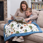 Personalized Dinosaur Baby Blanket – Custom Name Keepsake