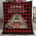 Personalized Christmas Movie Watching Blanket – Farm Plaid