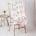 Vintage Carousel Baby Blanket - Personalized with Baby's Name