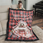 Personalized Christmas Movie Watching Blanket – Farm Plaid